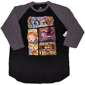 UNIVERSAL Halloween Horror Knights Chucky‎ Raglan Shirt 2023 Artist XL ~ New